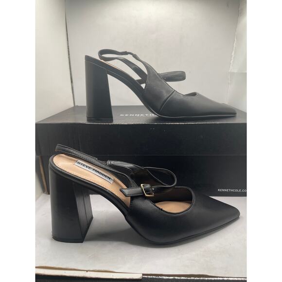 STEVE MADDEN MAEGAN BLACK PATENT Size 8.5M - Picture 1 of 10
